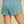 Round Neck French Terry Short Set- Dusty Blue