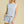 Textured Scalloped Knit Short Set- Light Blue