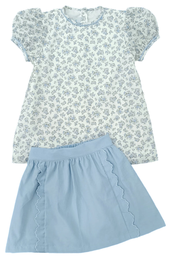 Floral Swiss Dot Kate Skirt Set