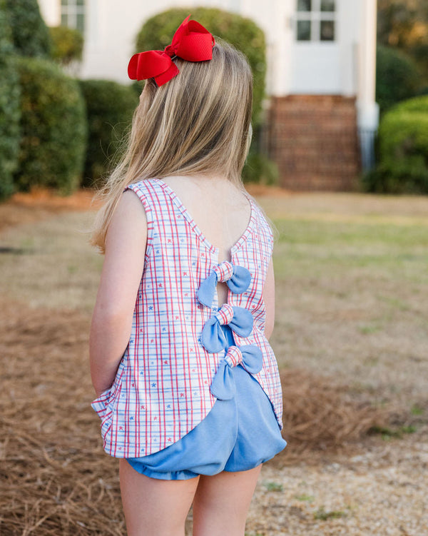 Patriotic Knit  Kinley Knot Bloomer Set