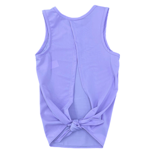 Tie Back Lavender Top