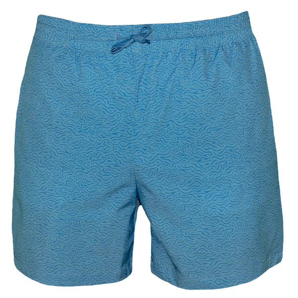 Swim Shorts- Light Blue Topo