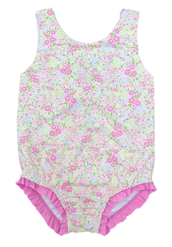 Lottie One Piece Swimsuit- Fuchsia Floral