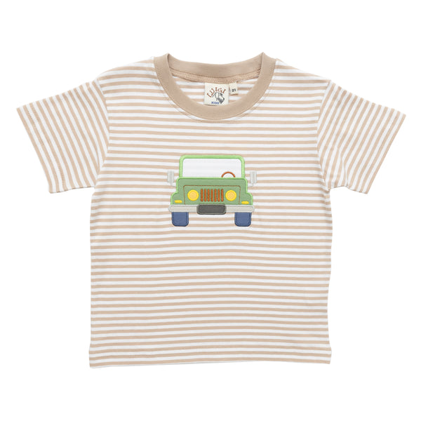 Jeep Shirt- Sand Stripe