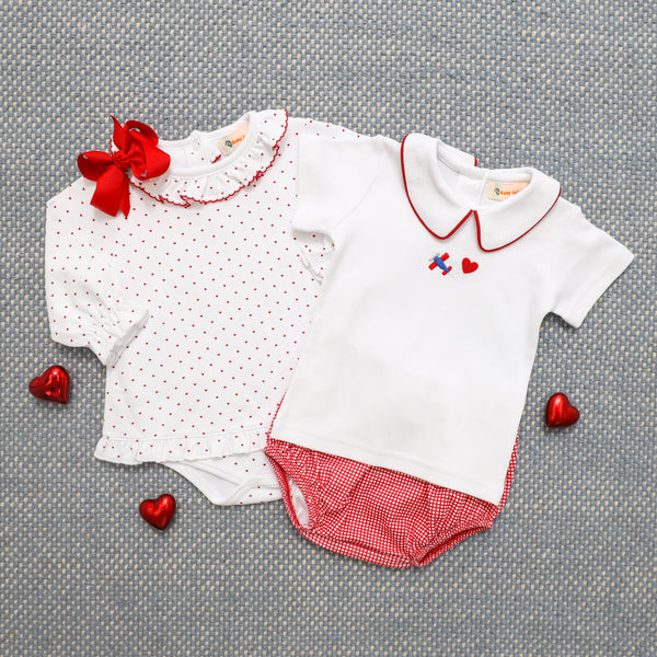 Mini Heart Print Skirted Bubble