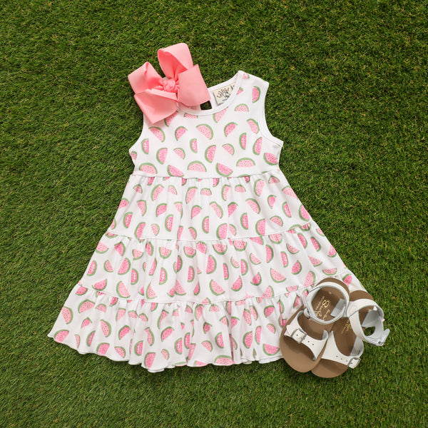 Watermelon Tiered Dress