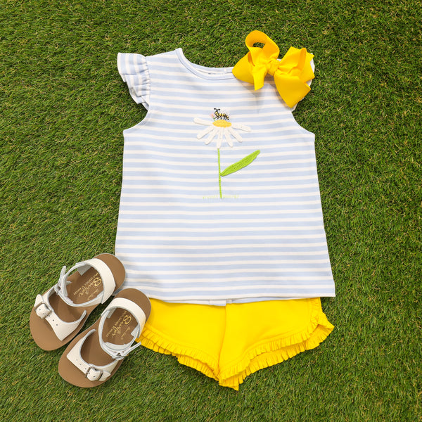 Daisy & Bee Ruffle Short Set