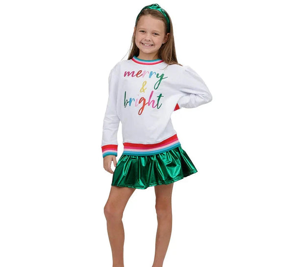 Holly Sweatshirt- Glitter Merry & Bright