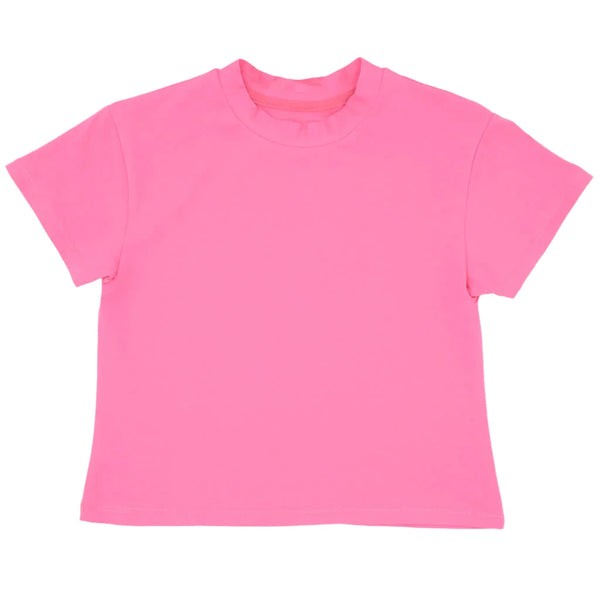 Boxy T- Solid Hot Pink