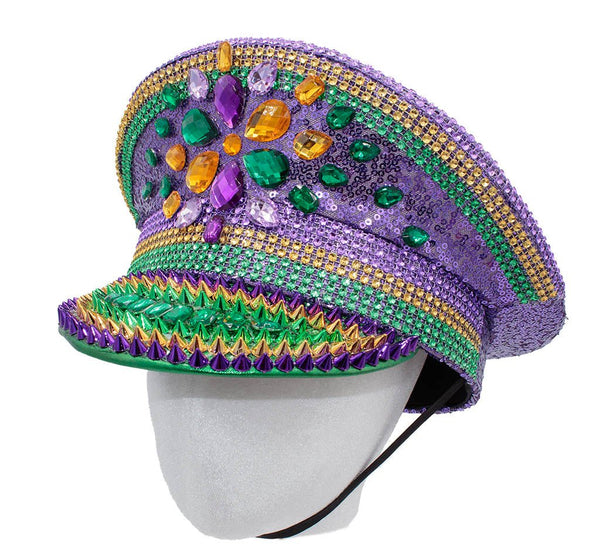 Mardi Gras Rhinestone Conductor Hat