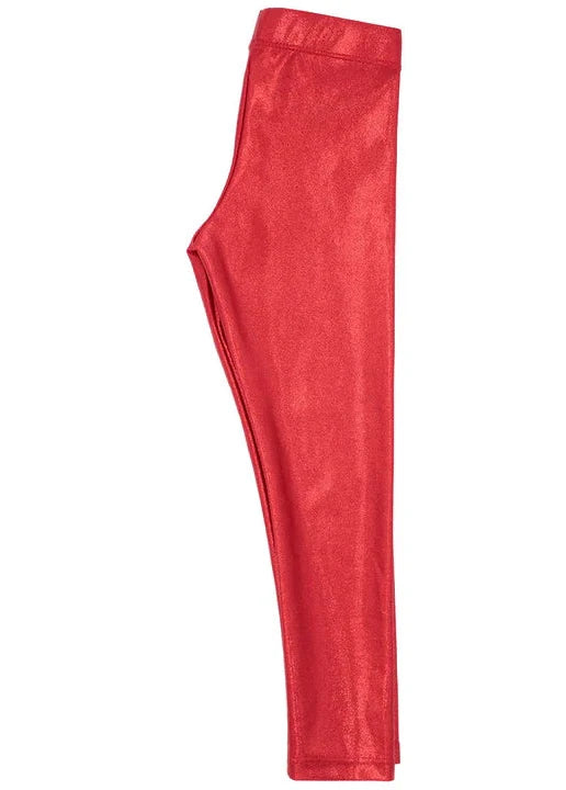 Shimmer Legging- Red