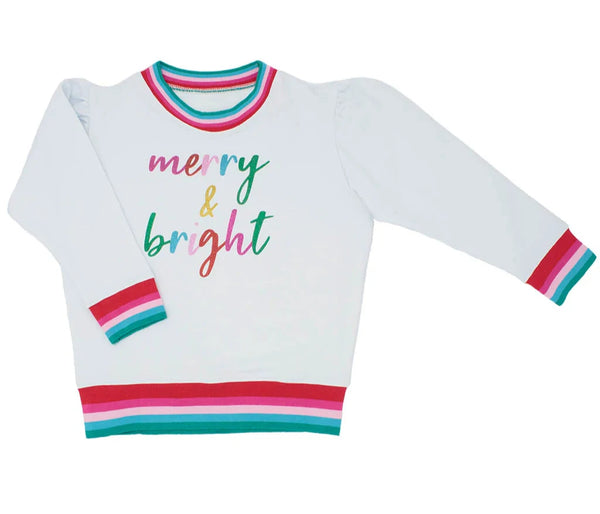 Holly Sweatshirt- Glitter Merry & Bright