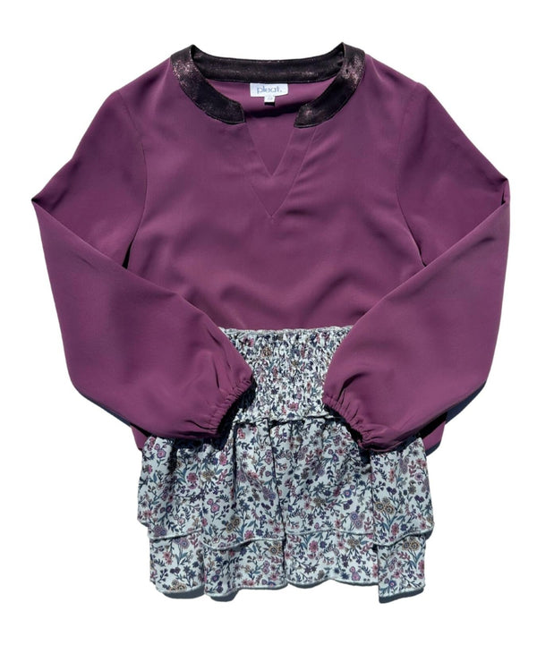 Milly Top- Magenta/Plum