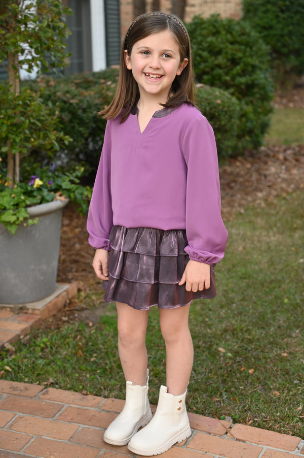 Milly Top- Magenta/Plum