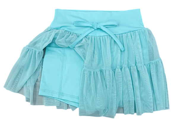 Mint Tiered Skort