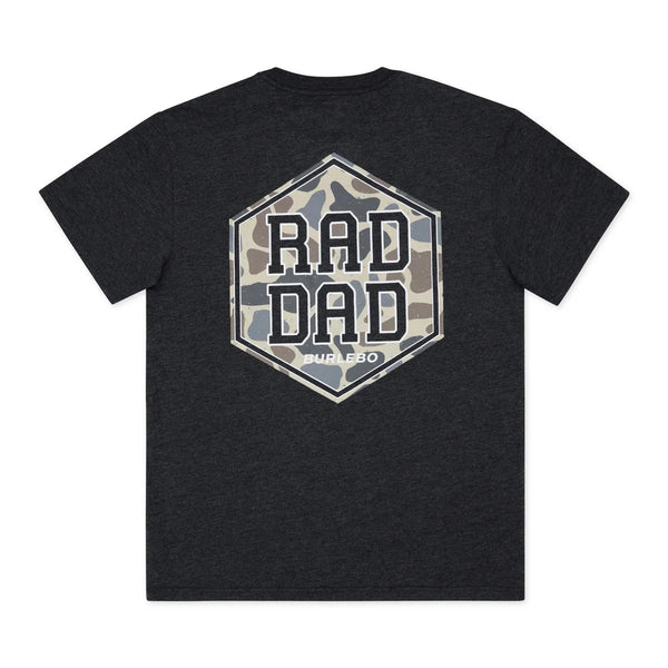 Rad Dad SS Tee- Heather Black