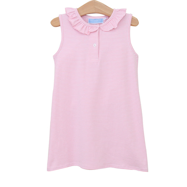 Nora Dress- Light Pink Stripe