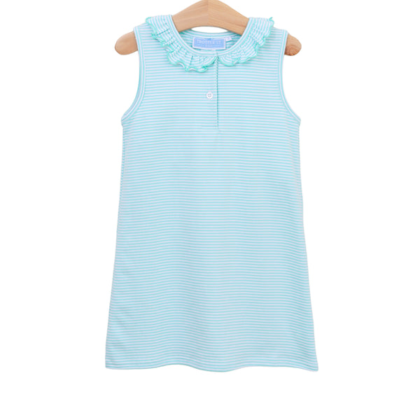 Nora Dress- Mint Stripe