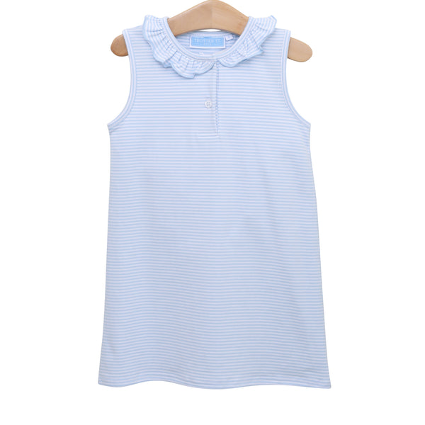 Nora Dress- Light Blue Stripe