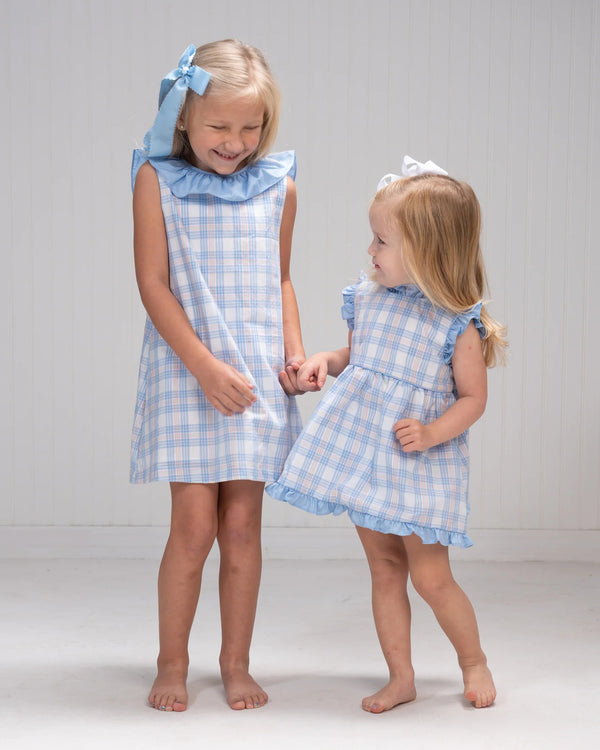 Ally Kole Dress- Pink & Blue Plaid