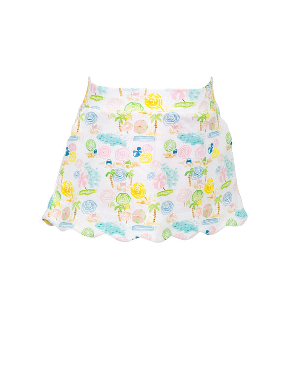 Ocean Club Scallop Skort