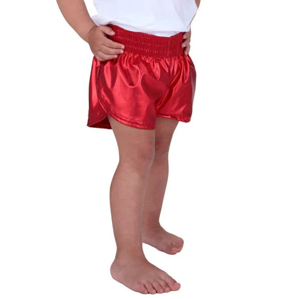 Steph Shorts Metallic- Red