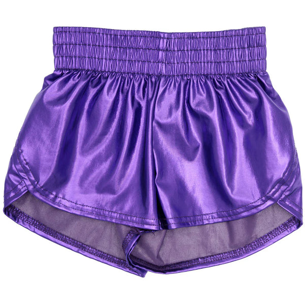 Steph Shorts Metallic- Purple