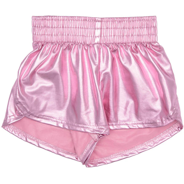 Steph Shorts Metallic- Light Pink