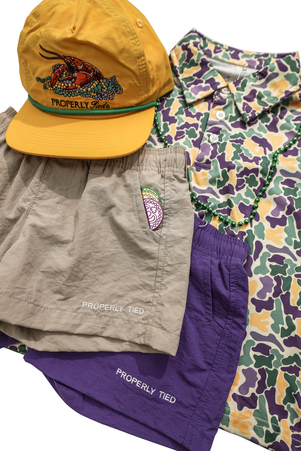 Inlet Polo- Mardi Gras Camo