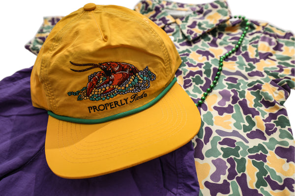 Inlet Polo- Mardi Gras Camo