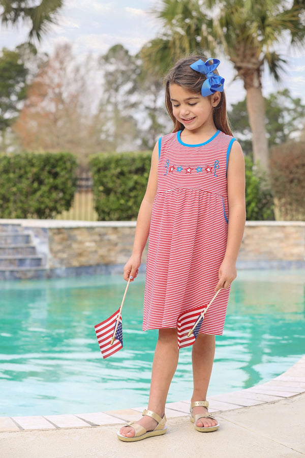 Patriotic Applique Twirl Dress