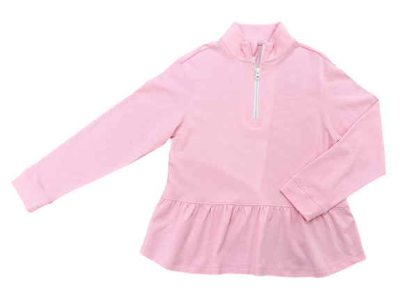 1/4 Zip Pullover - Light Pink