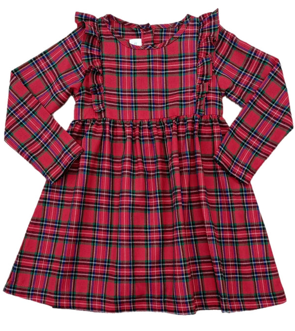 Red Christmas Plaid Harper Dress