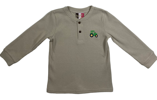 Henley Shirt- Tractor