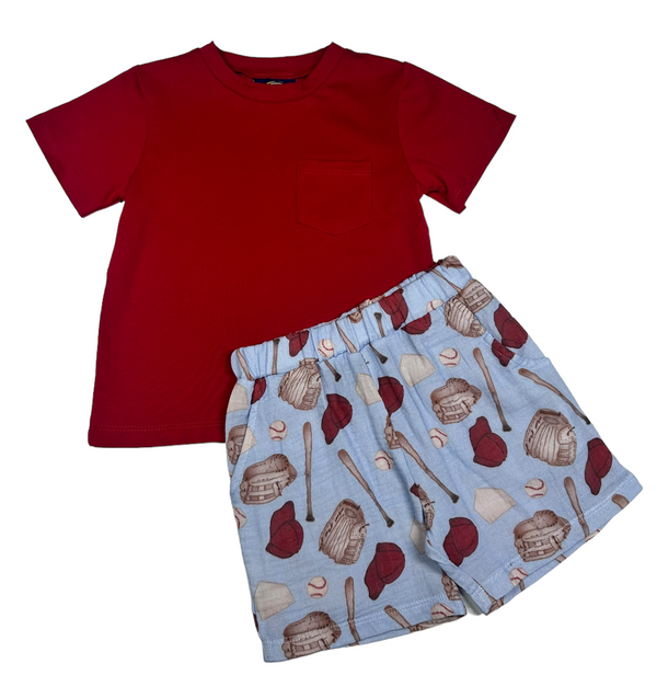 Baseball Short Set