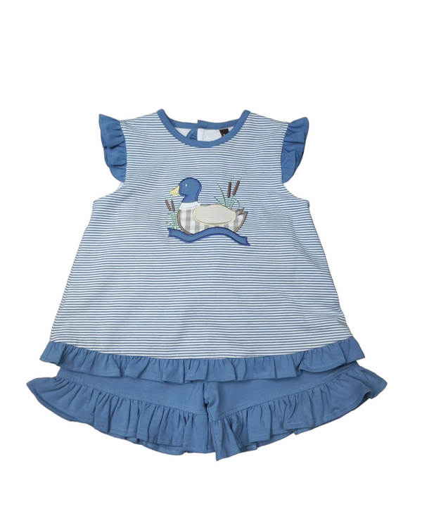 Mallard Duck Ruffle Short Set