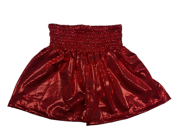 Bella Shorts- Red Sparkle