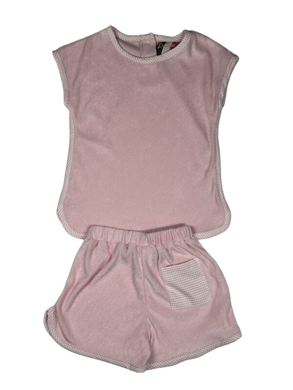 Luna Terry Short Set- Pink