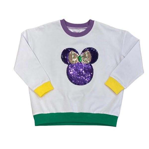 Mardi Gras Sequin Mouse Shirt