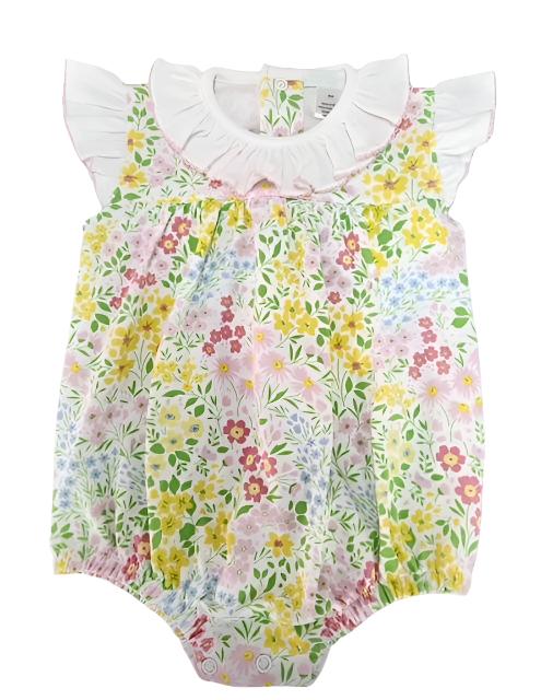 Pima Floral Ruffle Bubble