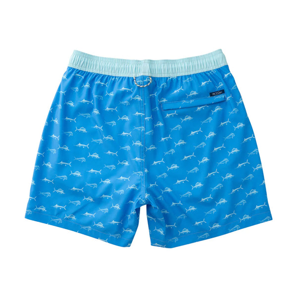 Men's Boogie Board Swim Trunk- Marina Fish Print