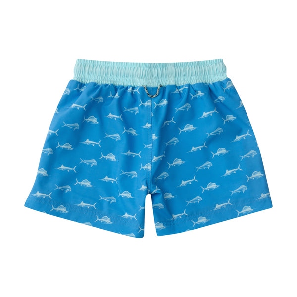 Boogie Board Swim Trunk- Marina Fish Print