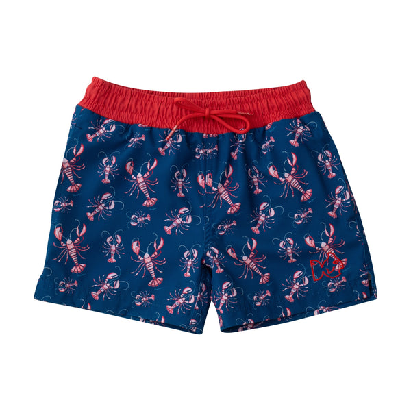 Boogie Board Swim Trunk- Lobster Print