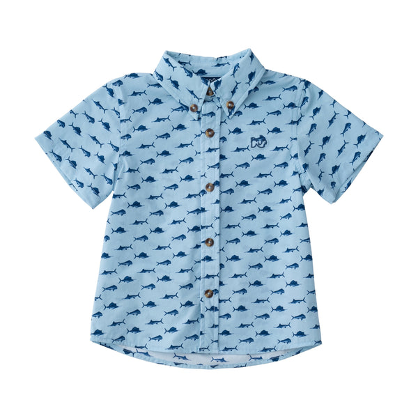 Fishing Shirt- Clear Sky Fish Print