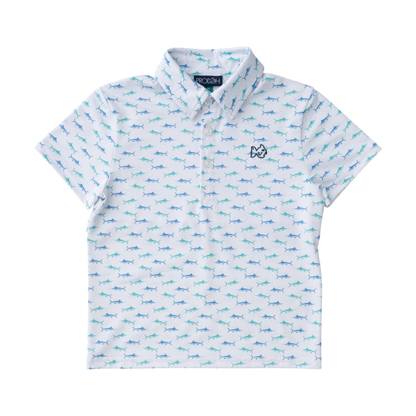 Pro Performance Polo- Fish Print