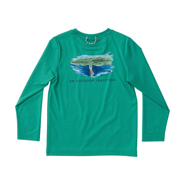 Pro Performance Fishing T-Shirt- Simply Green