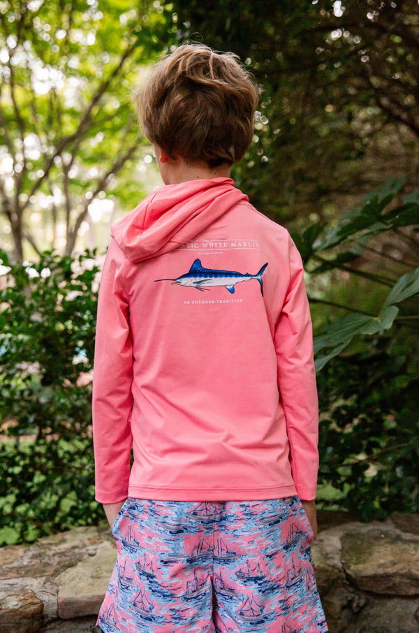 Pro Performance Hoodie T-shirt- Flamingo Pink