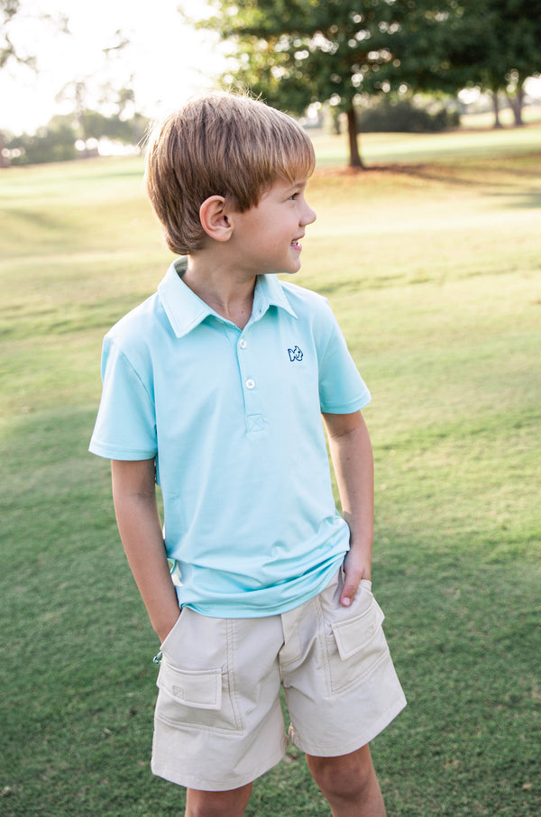 Boys Pro Performance Polo- Waterspout