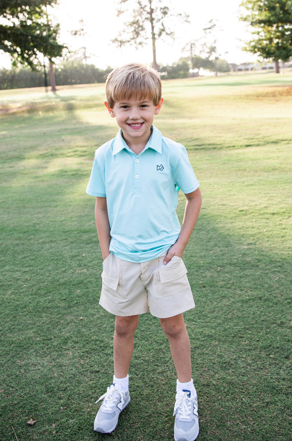 Boys Pro Performance Polo- Waterspout