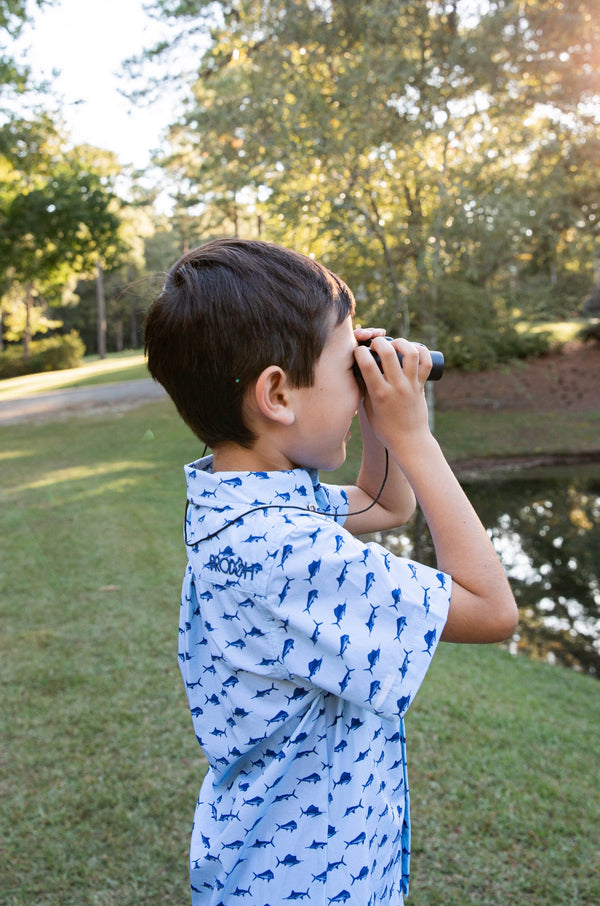 Fishing Shirt- Clear Sky Fish Print